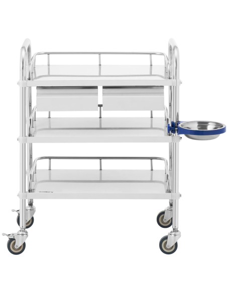 Laboratorinis kosmetinis gydymo vežimėlis pagamintas iš plieno, 3 lentynos, 2 stalčiai, 65 x 39 x 86 cm, 15 kg
 
Laboratorinis kosmetinis gydymo vežimėlis pagamintas iš plieno, 3 lentynos, 2 stalčiai, 65 x 39 x 86 cm, 15 kg