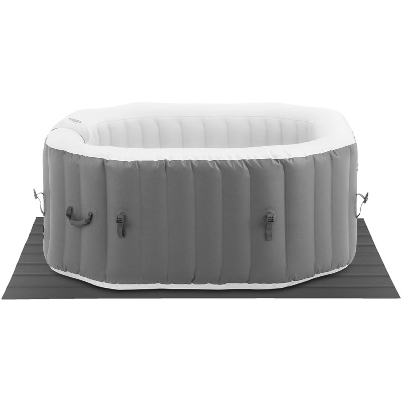 Pripučiama sodo sūkurinė vonia 110 masažinių purkštukų 4 žmonėms 600 l pilkai balta