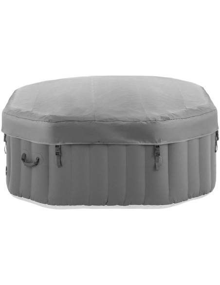 Pripučiama sodo sūkurinė vonia 110 masažinių purkštukų 4 žmonėms 600 l pilkai balta