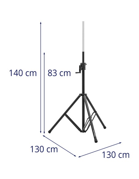 DJ scenos kolonėlės apšvietimo stovas 145-220 cm iki 70 kg
 
DJ scenos kolonėlės apšvietimo stovas 145-220 cm iki 70 kg