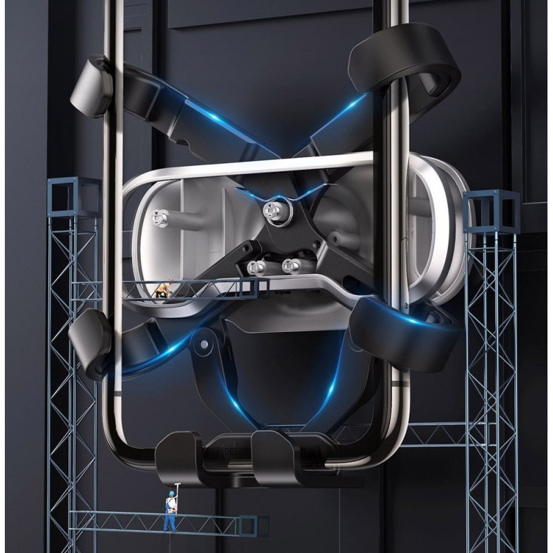 Gravity automobilinis telefono laikiklis juodas