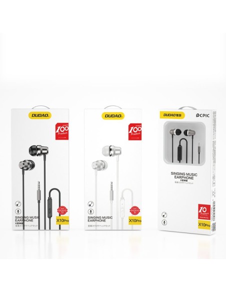 
Ausinės X10 Pro su nuotolinio valdymo pulteliu, ausinės su mikrofonu, 3,5 mm mini lizdas, sidabrinė
