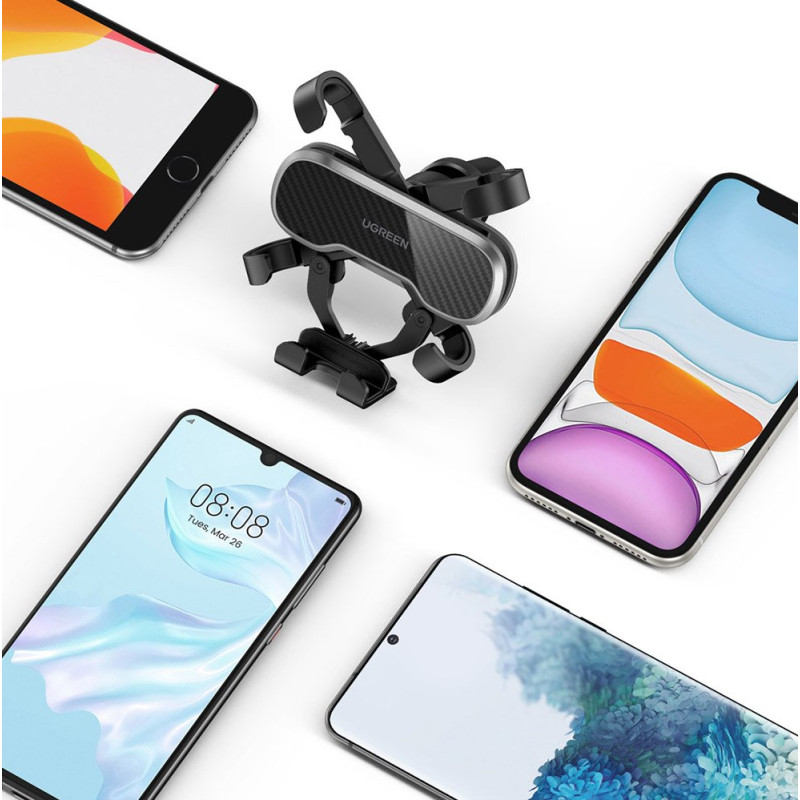 Gravity automobilinis telefono laikiklis juodas
