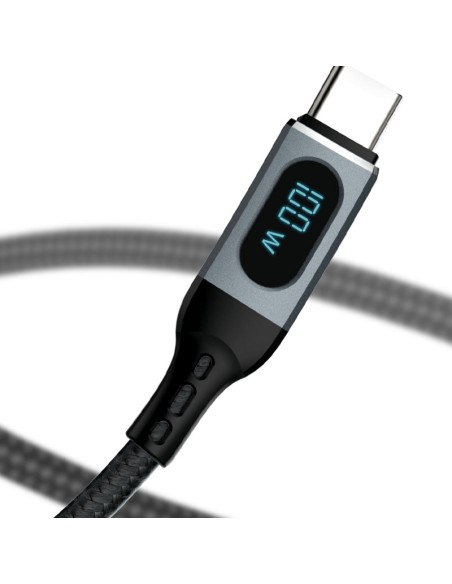 Pintas kabelis USB-C greito įkrovimo PD 100W 1m juodas
 
Pintas kabelis USB-C greito įkrovimo PD 100W 1m juodas