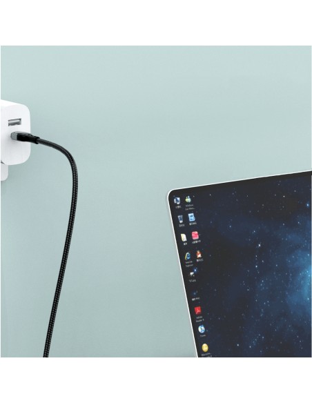 Pintas kabelis USB-C greito įkrovimo PD 100W 1m juodas
 
Pintas kabelis USB-C greito įkrovimo PD 100W 1m juodas
