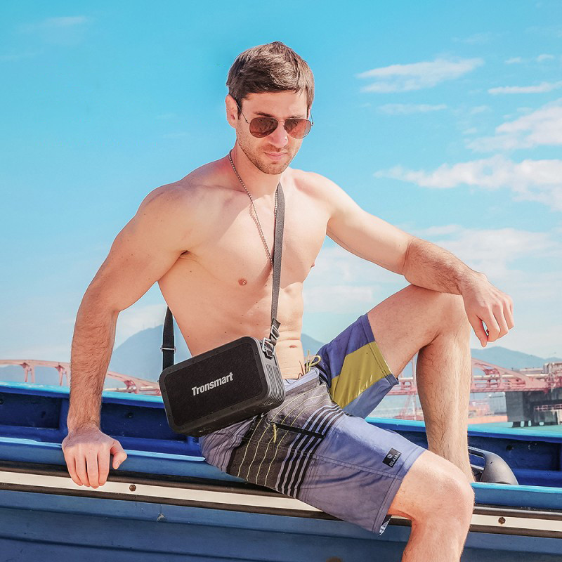 2in1 belaidis Bluetooth garsiakalbis Force Max 80W su Powerbank funkcija, juodas