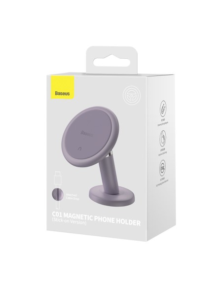 Magnetinis automobilinio telefono laikiklis prietaisų skydeliui C01 violetinė Magnetinis automobilinio telefono laikiklis prietaisų skydeliui C01 violetinė