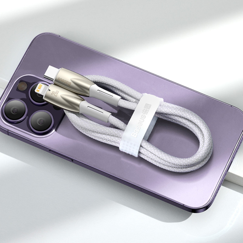 Patvarus lankstus USB-C greito įkrovimo laidas 100W 1m juodas