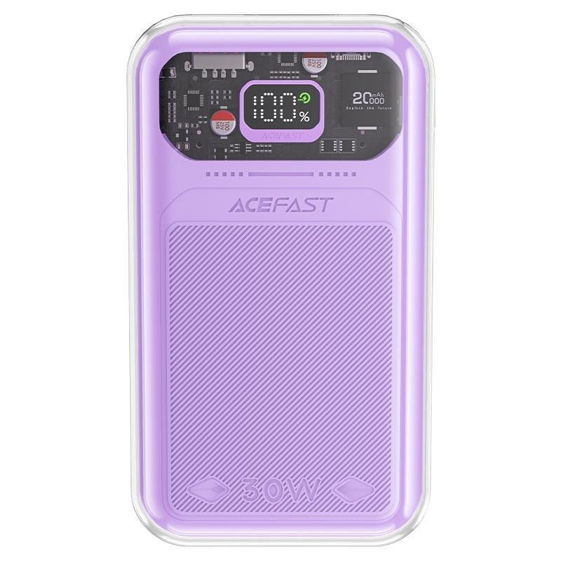 
Powerbank 20000mAh Sparkling Series greitas įkrovimas 30W QC AFC FCP SCP violetinė
