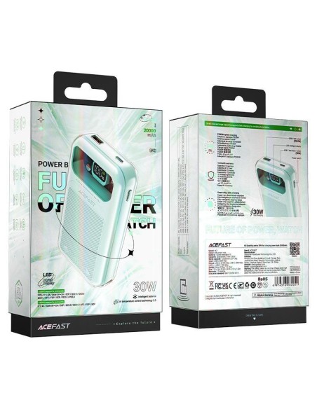 
Powerbank 20000mAh Sparkling Series greitas įkrovimas 30W QC AFC FCP SCP rožinė
