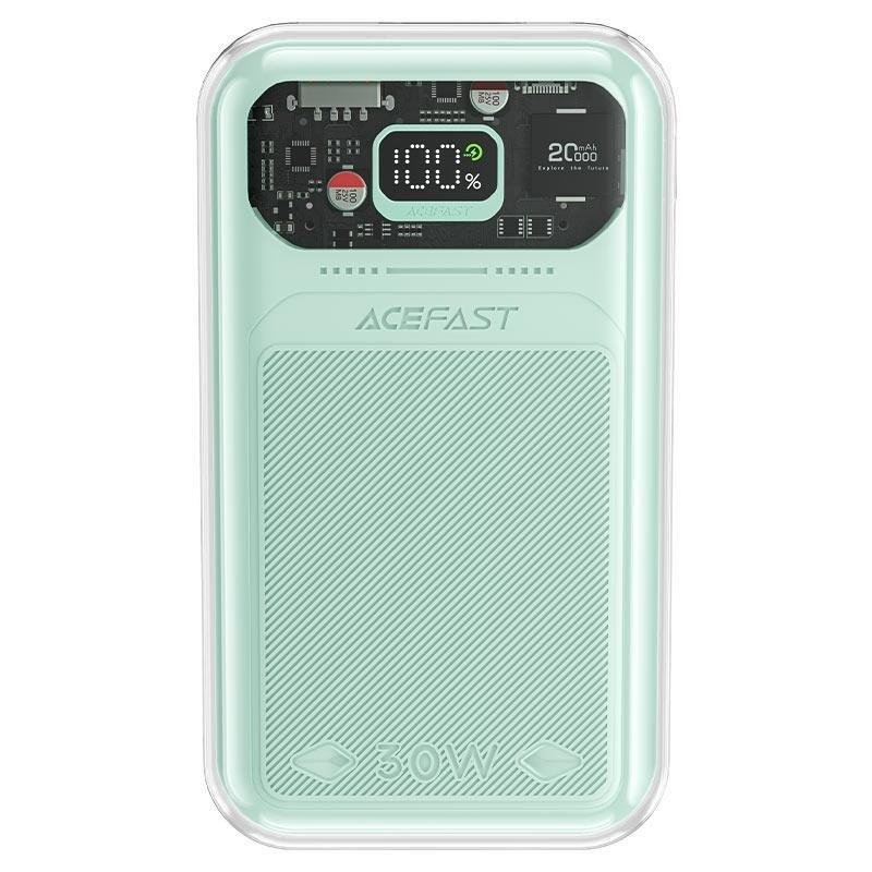 
Powerbank 20000mAh Sparkling Series greitas įkrovimas 30W QC AFC FCP SCP žalia
