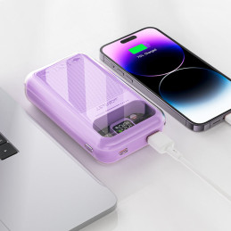 
Powerbank 20000mAh Sparkling Series greitas įkrovimas 30W QC AFC FCP SCP pilka
