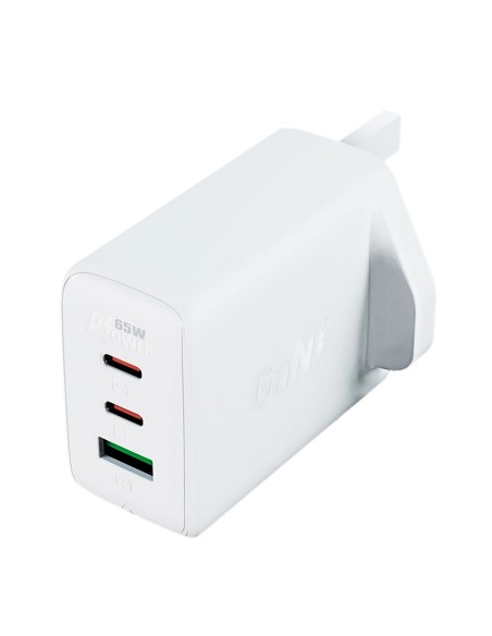 Maitinimo įkroviklis Angliškas kištukas UK GaN 65W 1x USB 2x USB-C PD balta
 
Maitinimo įkroviklis Angliškas kištukas UK GaN 65W 1x USB 2x USB-C PD balta
