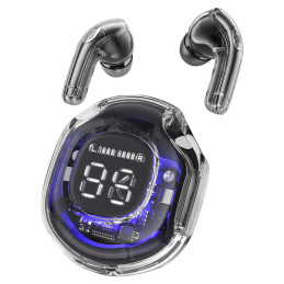 
T8 Bluetooth TWS belaidės ausinės su dėklu, šviesiai mėlyna

