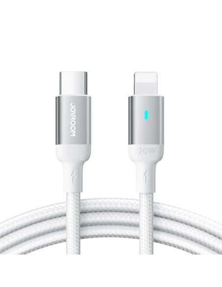 
Patvarus pintas kabelis iPhone A10 Series USB-C - Lightning 20W 2m baltas
