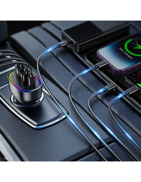 70W automobilinis įkroviklis su 4 prievadais 2x USB-C PD 2x USB QC juodas
 
70W automobilinis įkroviklis su 4 prievadais 2x USB-C PD 2x USB QC juodas