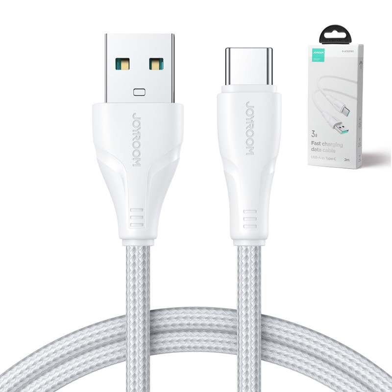 Surpass Series USB – USB-C laidas greitam įkrovimui 3A 2m baltas