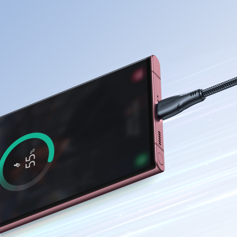 Surpass Series USB – USB-C laidas greitam įkrovimui 3A 1,2m juodas