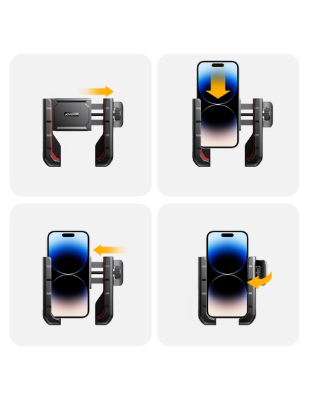 
Vairo telefono laikiklis filmavimui, dviračiui, motociklui, paspirtukui, vežimėliui
