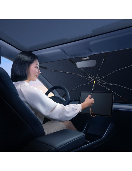 Skėtis nuo saulės, priekinio stiklo uždangalas CoolRide automobiliui, 141x75cm, juodas
 
Skėtis nuo saulės, priekinio stiklo uždangalas CoolRide automobiliui, 141x75cm, juodas