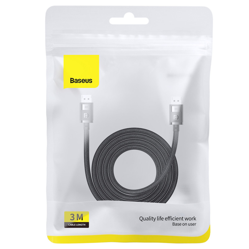 DisplayPort High Definition Series 8K 60Hz kabelis, 3 m, juodas