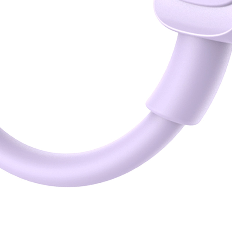 Kabelis iPhone USB-A - Lightning 2.4A 1.2m violetinis