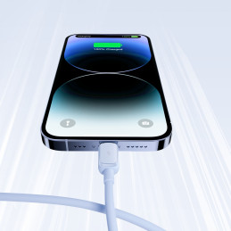 
Kabelis iPhone USB-A - Lightning 2.4A 1.2m mėlynas
