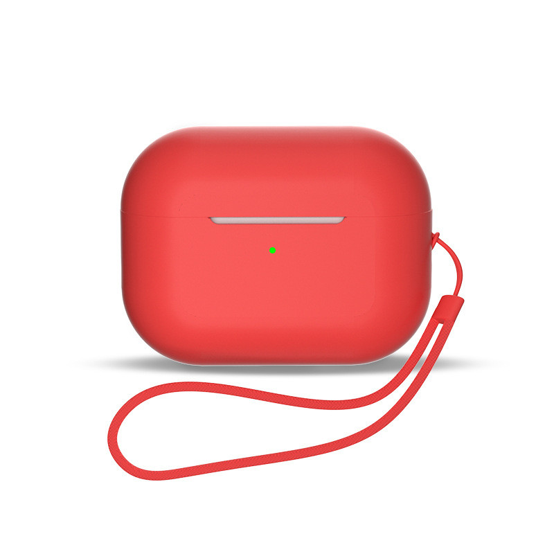 Silikoninis dėklas AirPods 3 ausinėms + riešo dirželis, raudonas
Silikoninis dėklas AirPods 3 ausinėms + riešo dirželis, raudonas