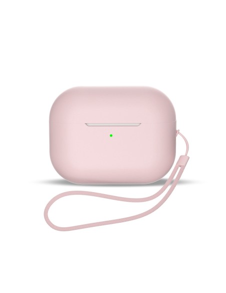 Silikoninis dėklas AirPods 3 ausinėms + riešo dirželis, rožinis
 
Silikoninis dėklas AirPods 3 ausinėms + riešo dirželis, rožinis