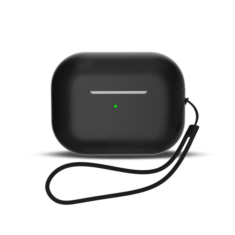 Silikoninis dėklas AirPods 1/ 2 ausinėms + riešo dirželis, juodas
Silikoninis dėklas AirPods 1/ 2 ausinėms + riešo dirželis, juodas