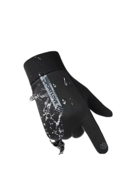 
Moteriškos vėjui atsparios sportinės liečiamo ekrano telefono pirštinės, juodos ir rožinės spalvos
