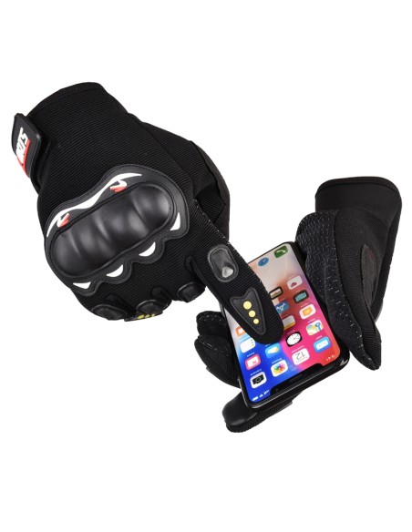 
Motociklo liečiamo ekrano telefono pirštinės su pirštinių apsauga, juodos
