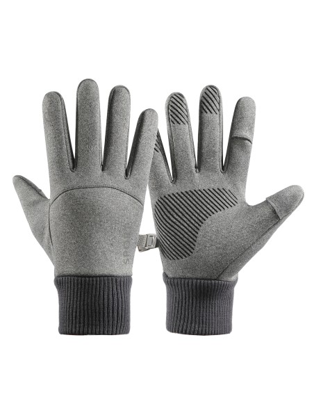 
Vyriškos pilkos spalvos izoliuotos sportinės pirštinės telefonui
