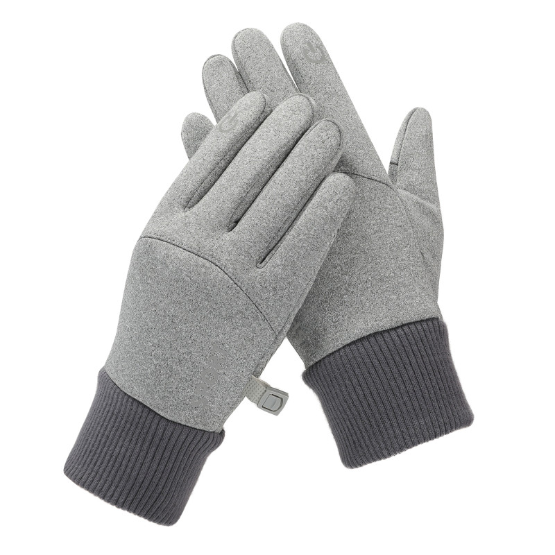 
Vyriškos pilkos spalvos izoliuotos sportinės pirštinės telefonui
