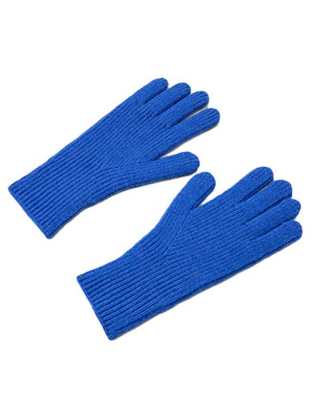 
Unisex mėlynos megztos pirštinės telefonui su iškirptėmis pirštams
