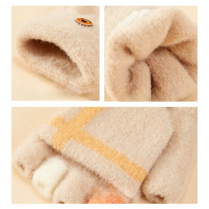 
Vaikiškos ir moteriškos mėlynos žieminės kumštinės pirštinės telefonui
