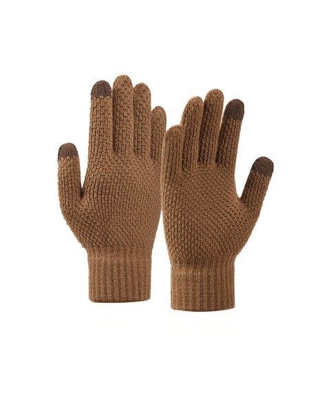 
Žieminės pirštinės telefonui 22x11cm unisex rudos
