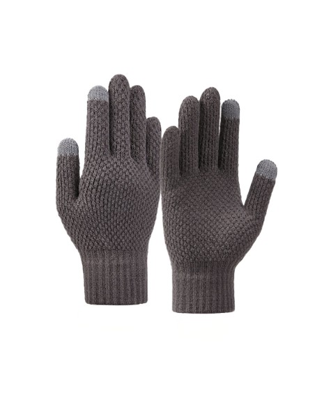 
Žieminės liečiamos pirštinės telefonui, 22x11cm, unisex, pilkos spalvos
