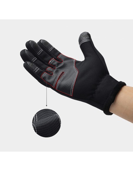 
Sportinės liečiamos pirštinės telefonui, žieminės Lauko, dydis. M juodas
