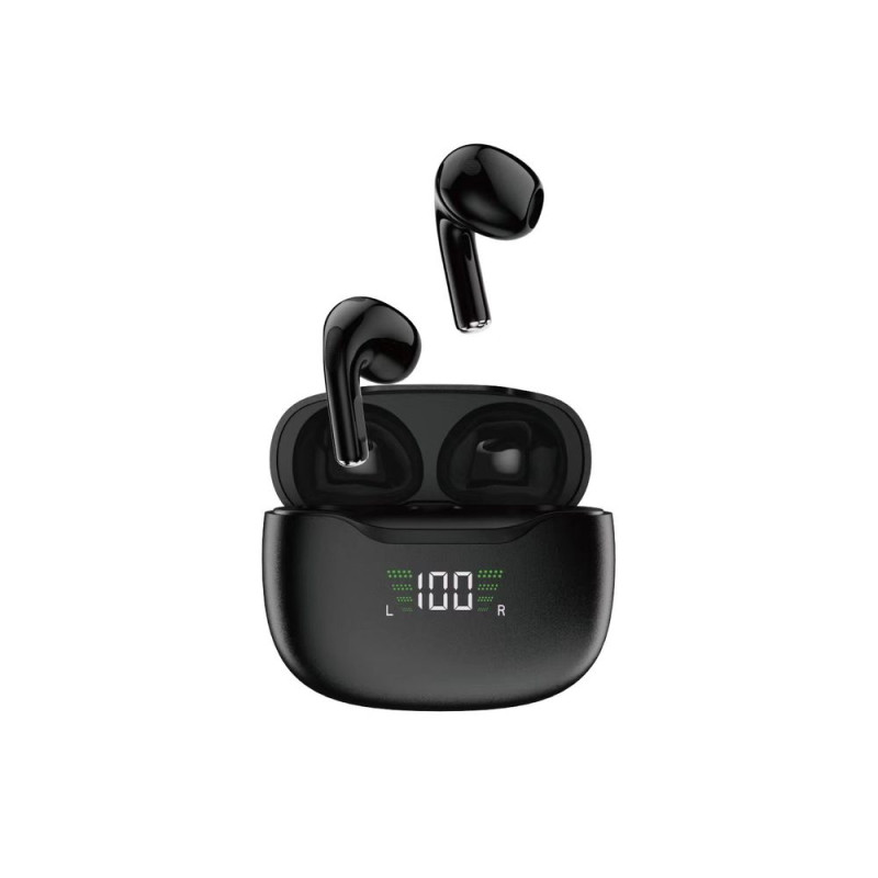 Bluetooth 5.1 TWS U15N LED belaidės ausinės, juodos
Bluetooth 5.1 TWS U15N LED belaidės ausinės, juodos