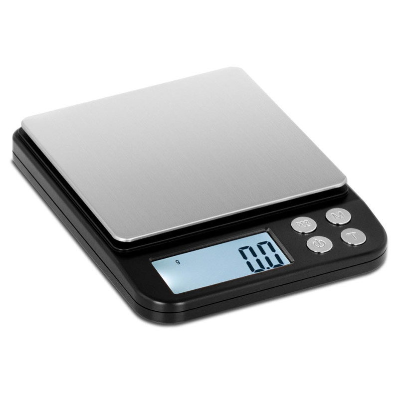 Elektroninės virtuvinės svarstyklės su vienetų skaičiavimo funkcija 500g / 0,01g
