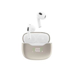 
Bluetooth 5.1 TWS U15N LED belaidės ausinės, baltos
