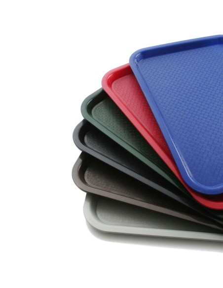 Greito maisto polipropileno padėklas 30,5x41,5 cm - juodas