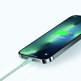 
Multi-Color Series USB-A – USB-C laidas 100W greitas perdavimas 1m violetinė
