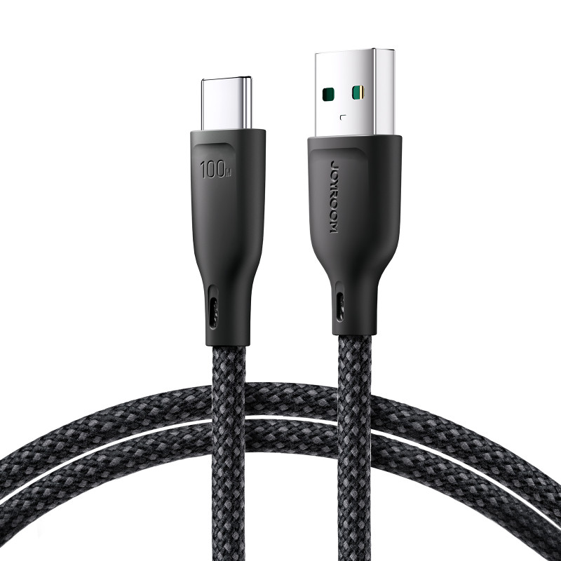 
Multi-Color Series USB-A – USB-C laidas 100W greitas perdavimas 1m juodas
