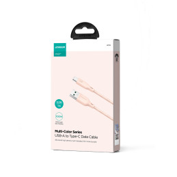 
Multi-Color Series USB-A – USB-C laidas 100W greitas perdavimas 1m rožinis
