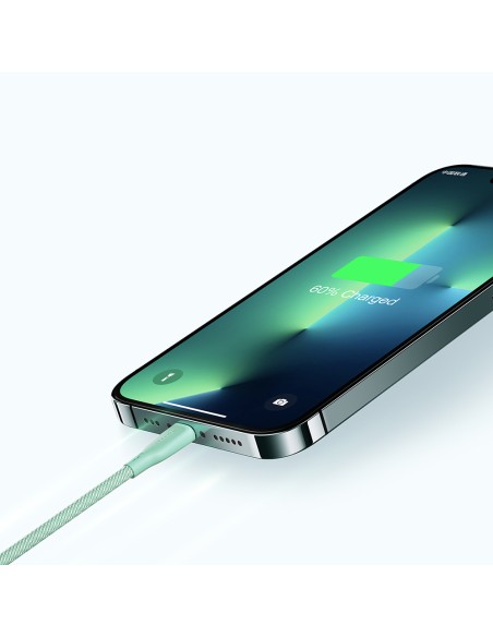 
Multi-Color Series USB-A – USB-C laidas 100W greitas perdavimas 1m rožinis
