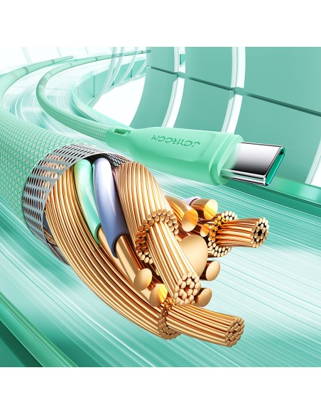 
Multi-Color Series USB-C – USB-C laidas 60W greitas perdavimas 1m violetinė
