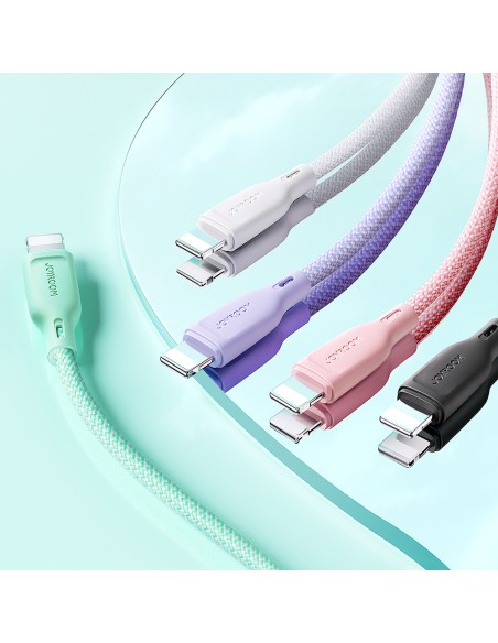 
Multi-Color Series USB-C – USB-C laidas 60W greitas perdavimas 1m violetinė
