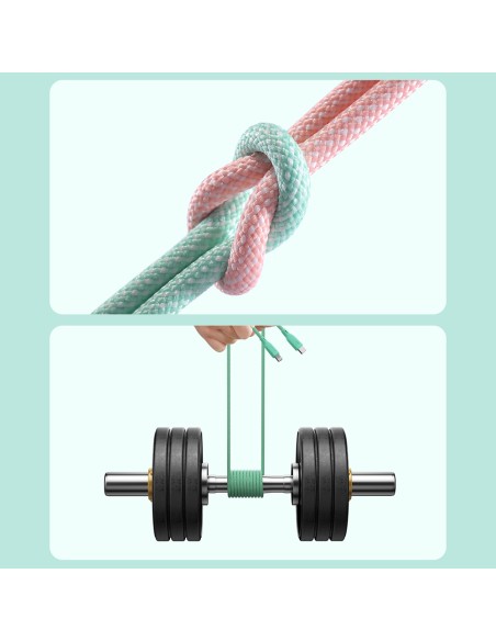 
Multi-Color Series USB-C – USB-C laidas 60W greitas perdavimas 1m violetinė
